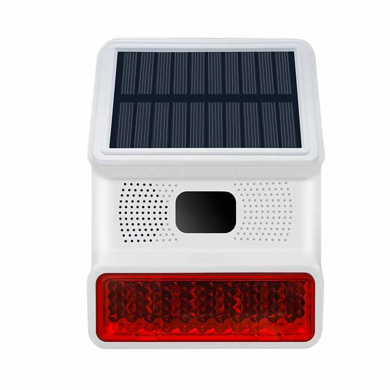 Wireless Solar-Powered Audible and Visual Alarm