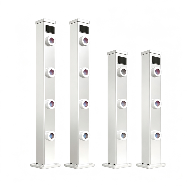 Three-Beam Wireless Integrated Digital Photoelectric Beam Detector